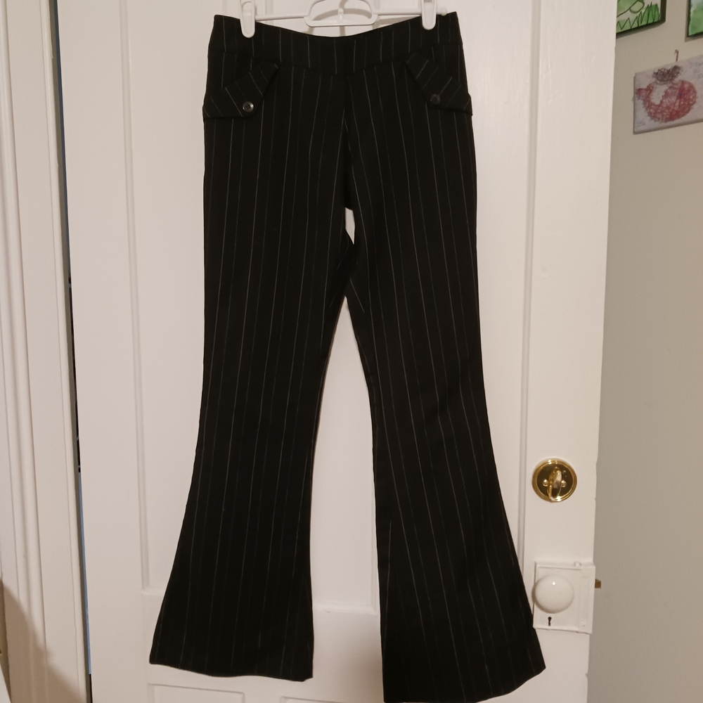 Windsor Black Pinstripe Trousers